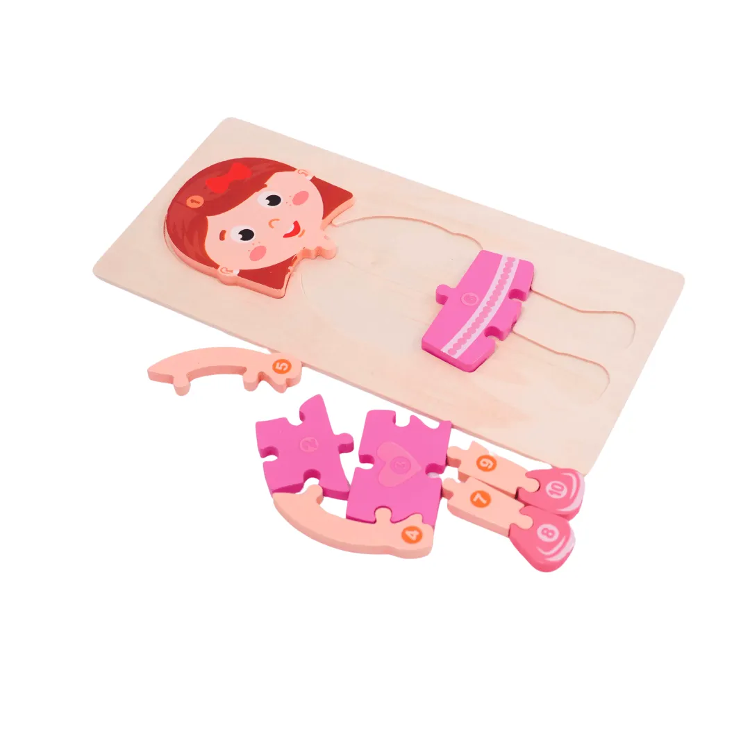 1 Wooden Puzzle for Kids(Random design will be send)