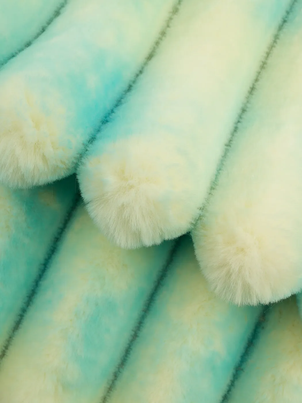 100% Polyester Rabbit Fur 20MM-Print Stripe (OSQ-404)