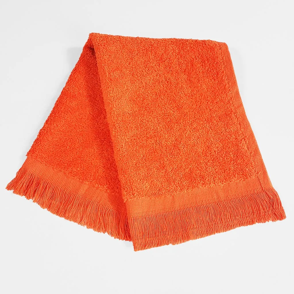 11" x 18 Velour Fringed Fingertip Towels by the Dozen - Colors