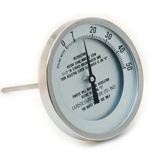 5" Dial 0 - 50 Degrees 6" Stem Thermometer