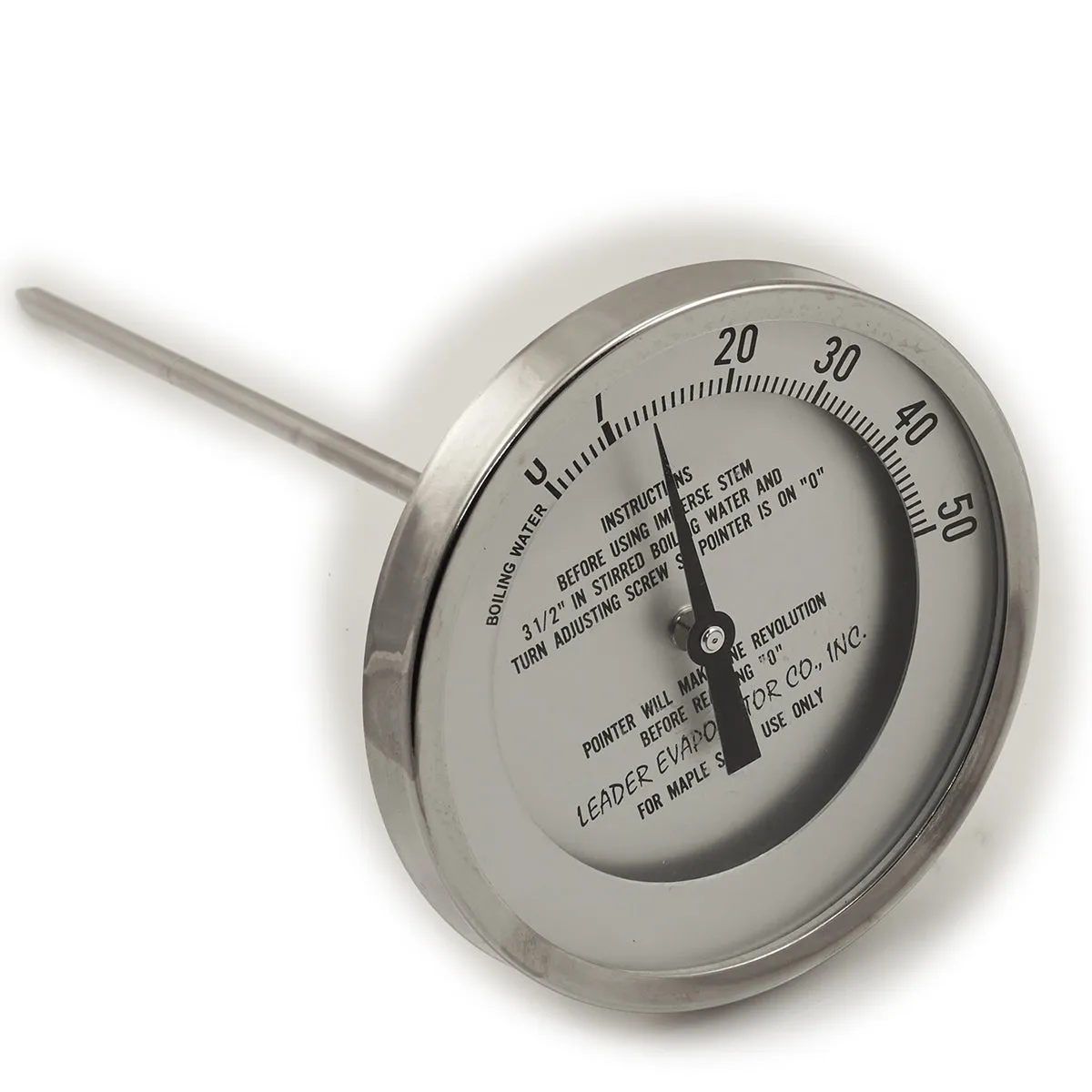 5" Dial 0 - 50 Degrees 9" Stem Thermometer