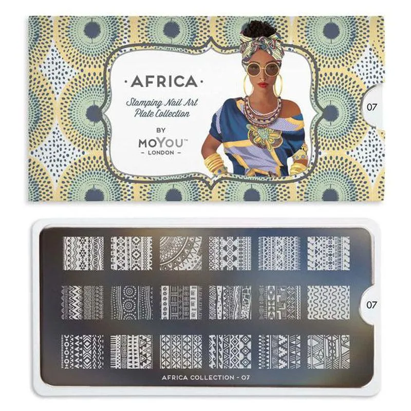 Africa 07 ✦ Nail Stamping Plate