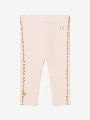 Aigner Baby Girls Cotton Logo Leggings