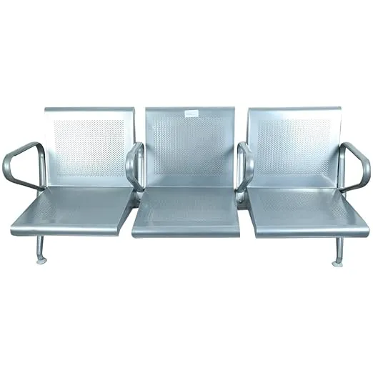 Airport Chair 3 Seater & Reception Waiting Area Chair, Silver