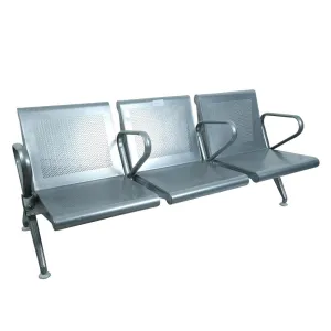 Airport Chair 3 Seater & Reception Waiting Area Chair, Silver