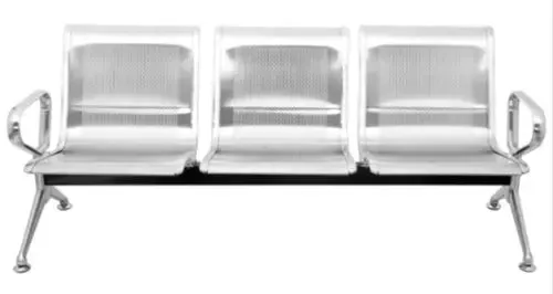 Airport Sofa 3 Seater Metal Chrome Finish Base