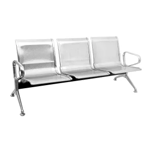 Airport Sofa 3 Seater Metal Chrome Finish Base