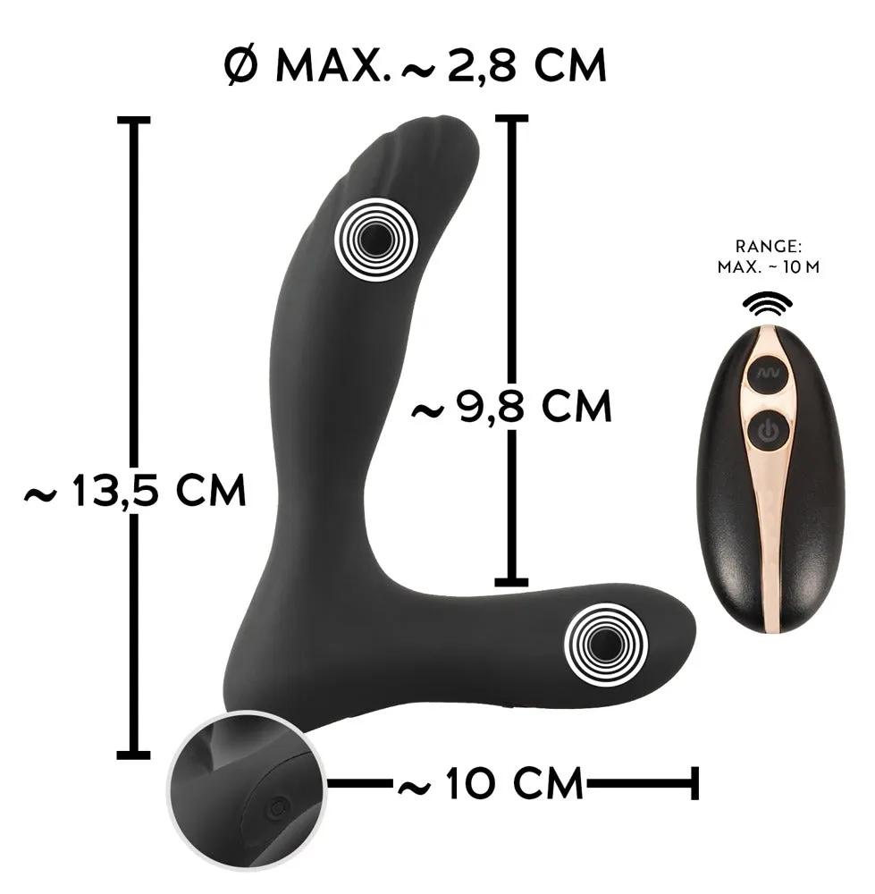 Anos Remote Control Prostate Massager Black