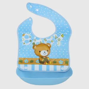 Baby Bear Bib With Silicone Pocket