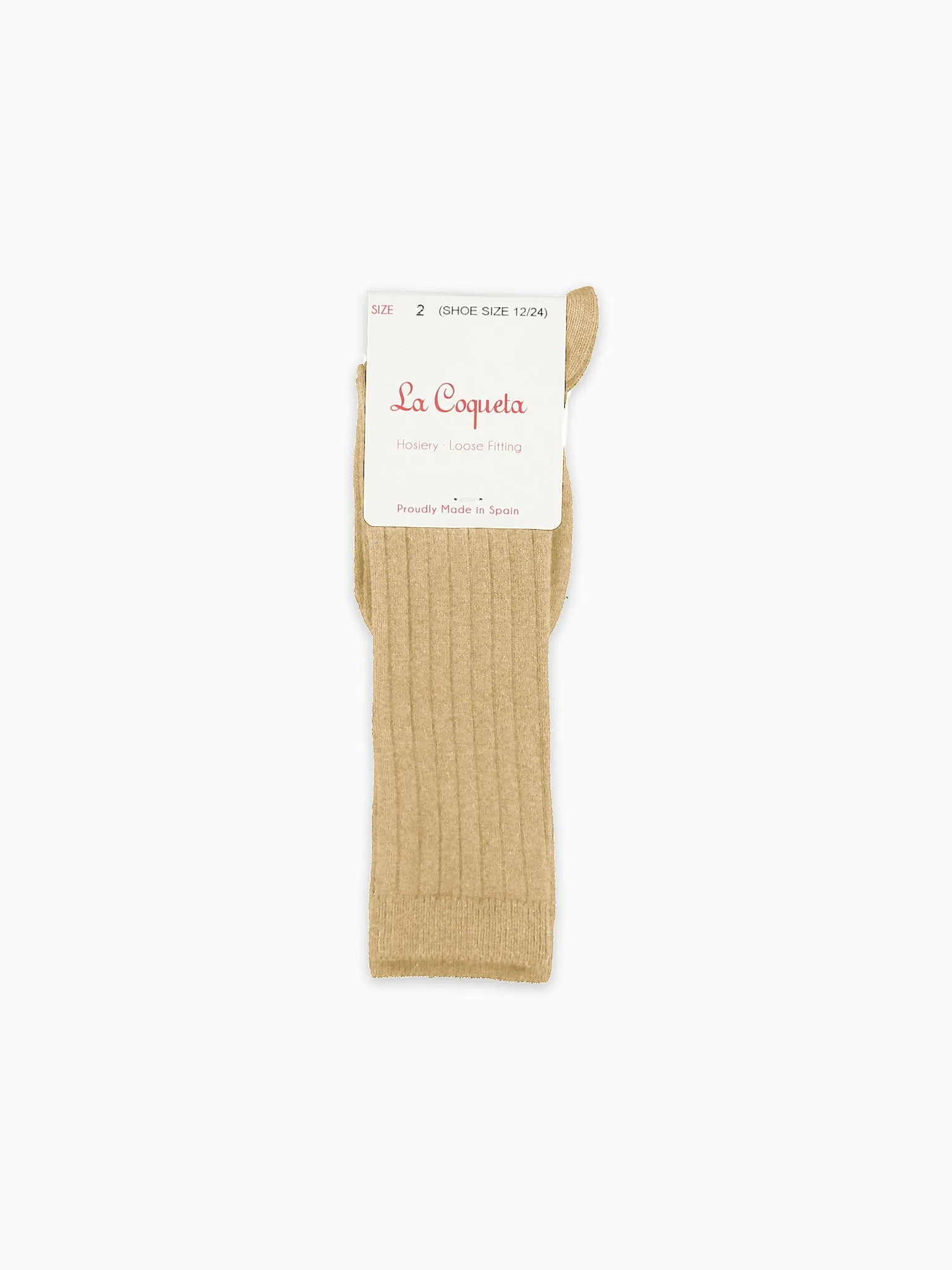 Banana Ribbed Knee High Kids Socks