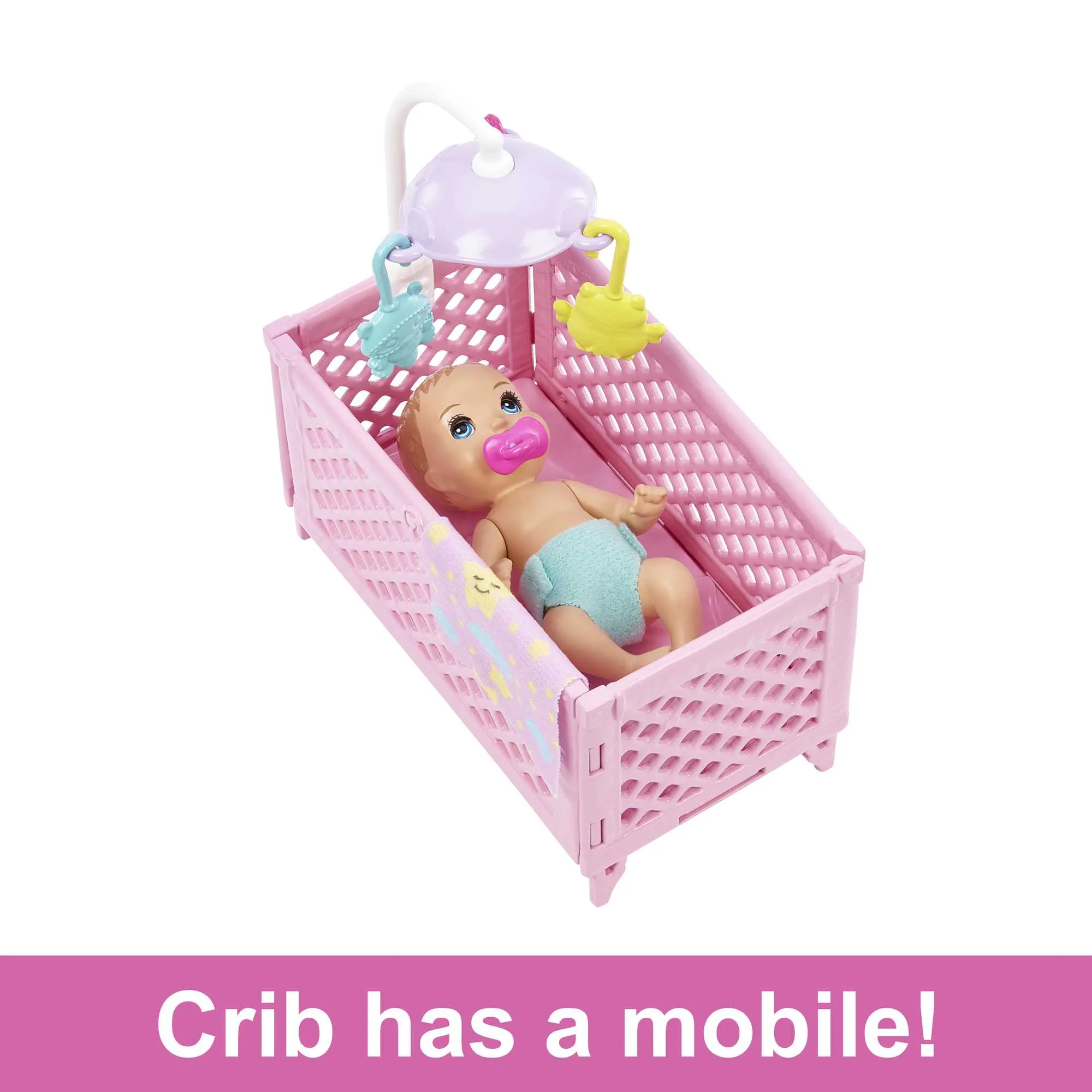 Barbie Doll And Accessories, Skipper Babysitter Crib Playset