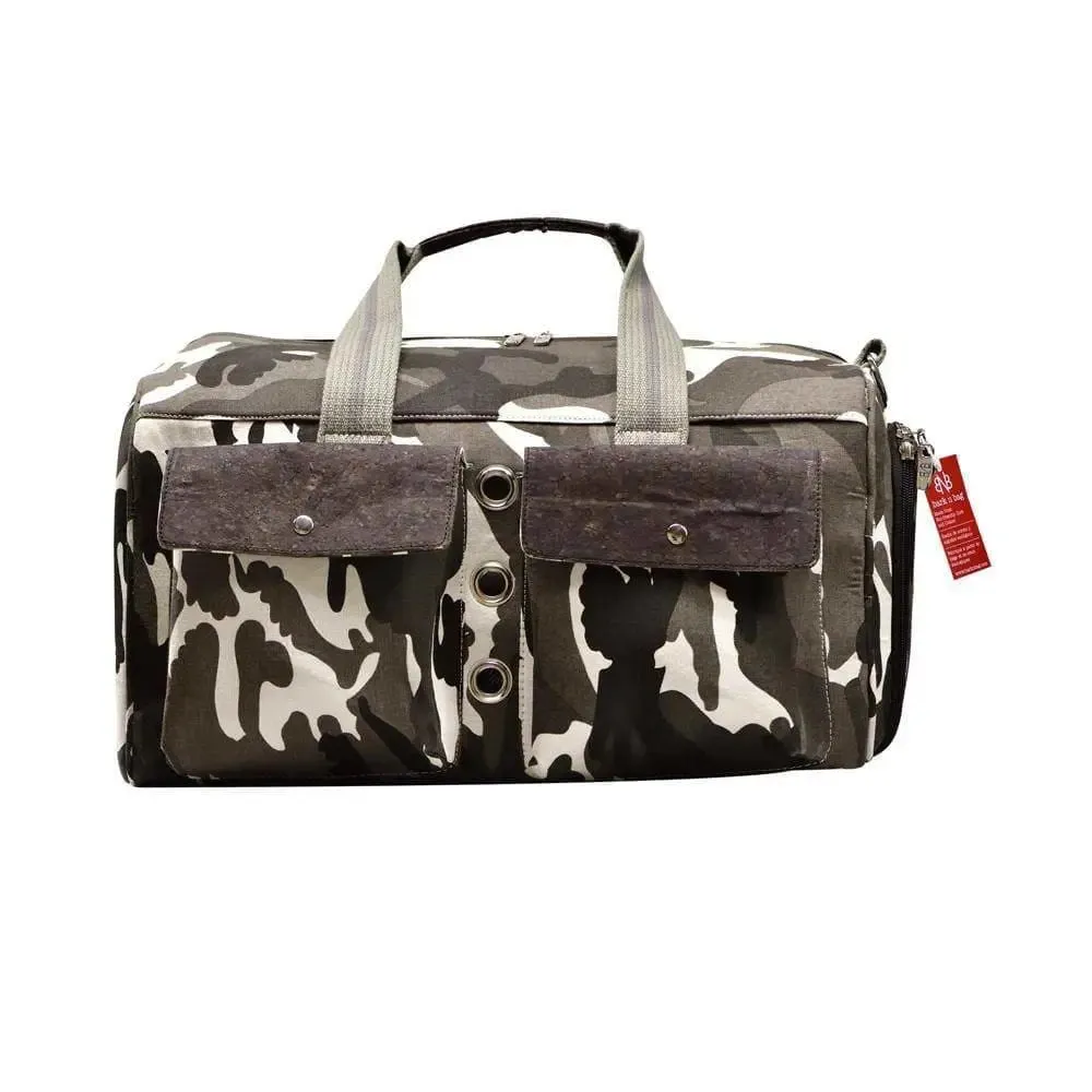 Bark-n-Bag Sauvignon Barc Cotton/Cork Camo Pet Carrier