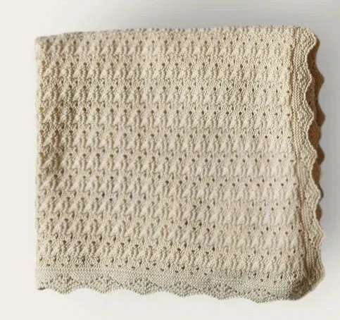 Bebe Organic Heirloom Knit Blanket