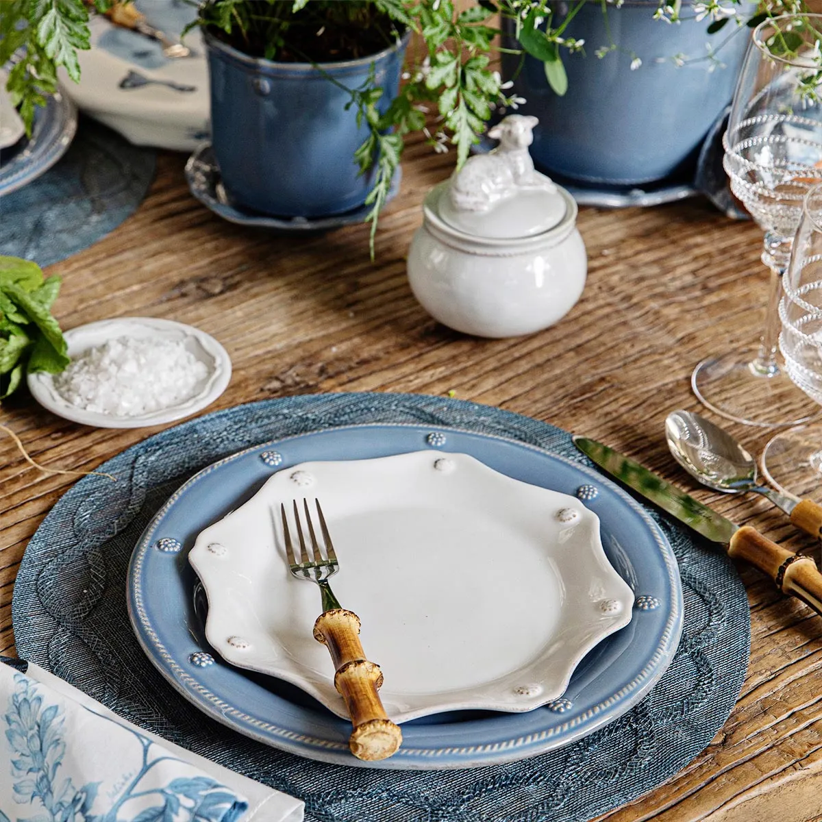 Berry & Thread Dinner Plate - Chambray