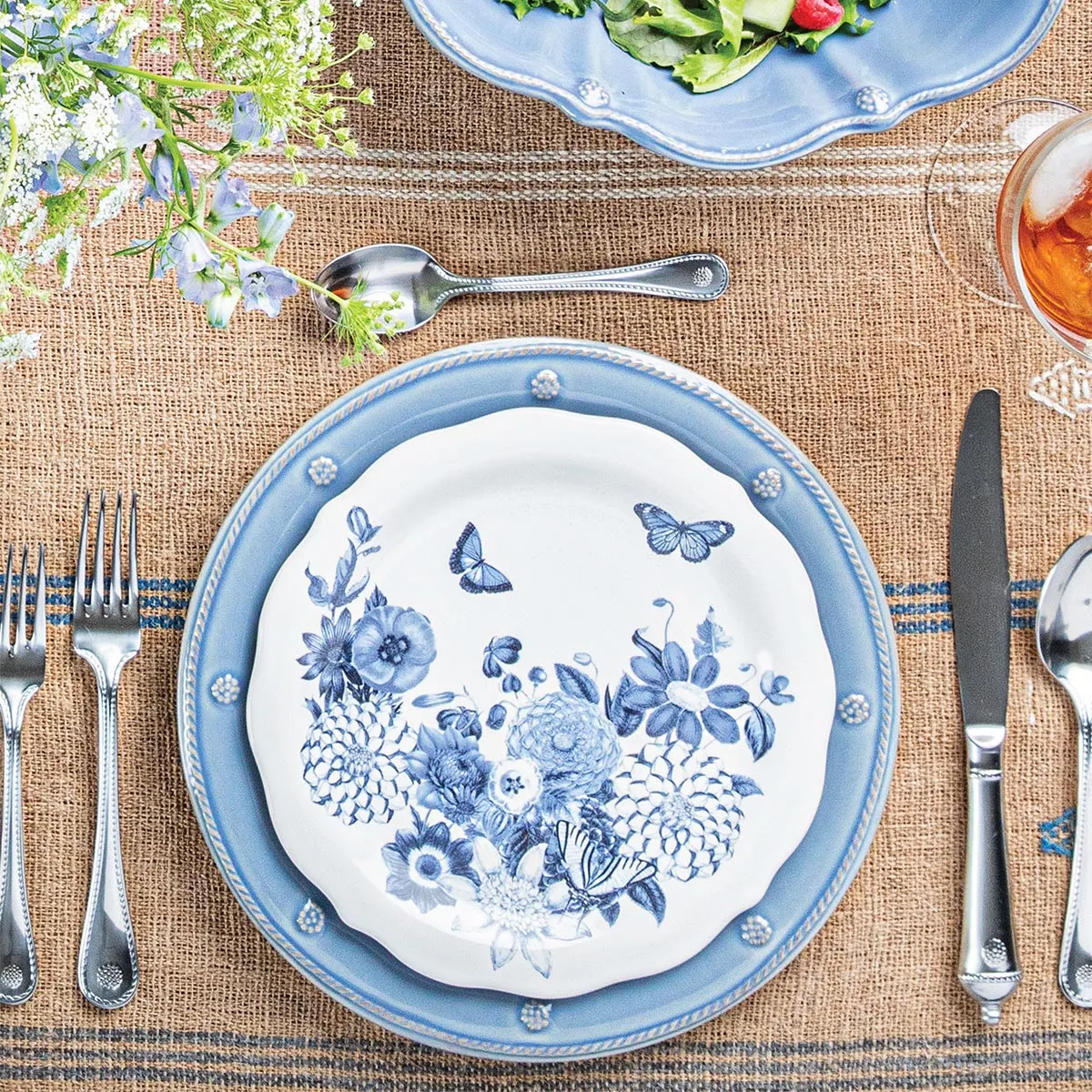 Berry & Thread Dinner Plate - Chambray