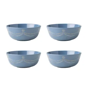 Berry & Thread Melamine Cereal/Ice Cream Bowl Set/4 - Chambray