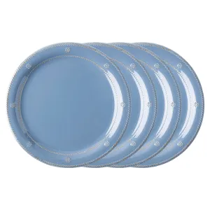 Berry & Thread Melamine Dinner Plate Set/4 - Chambray