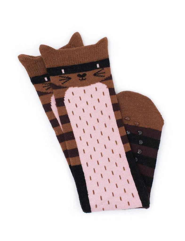 Billy Loves Audrey Kitty Cat Stripe Socks - Knee High