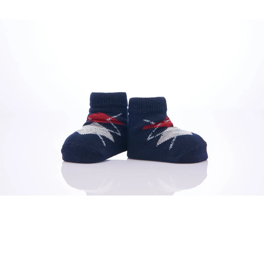 Blue 3pc Argyle Print Socks Set