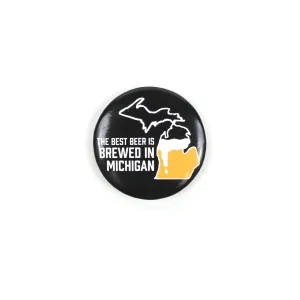 Brewed in Michigan Bottle Opener Magnet