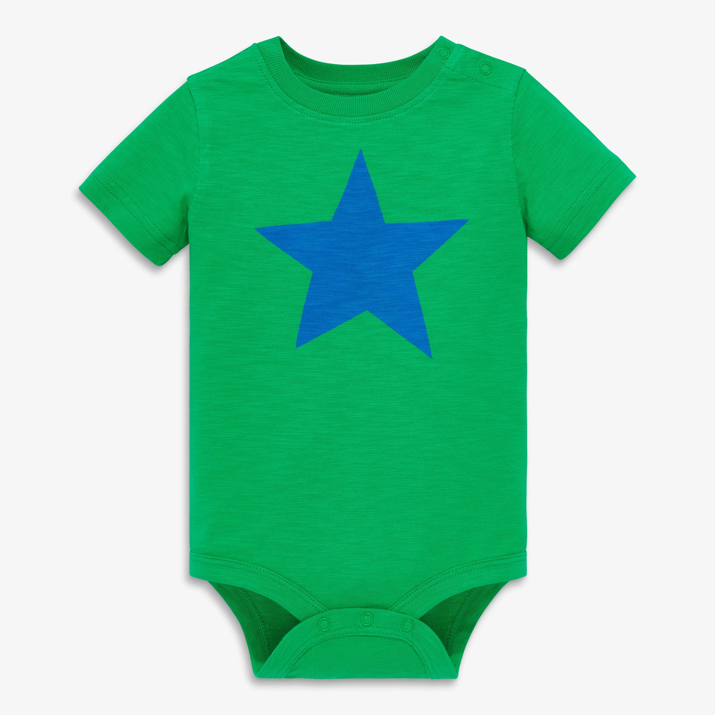 Clearance short sleeve star babysuit in green apple