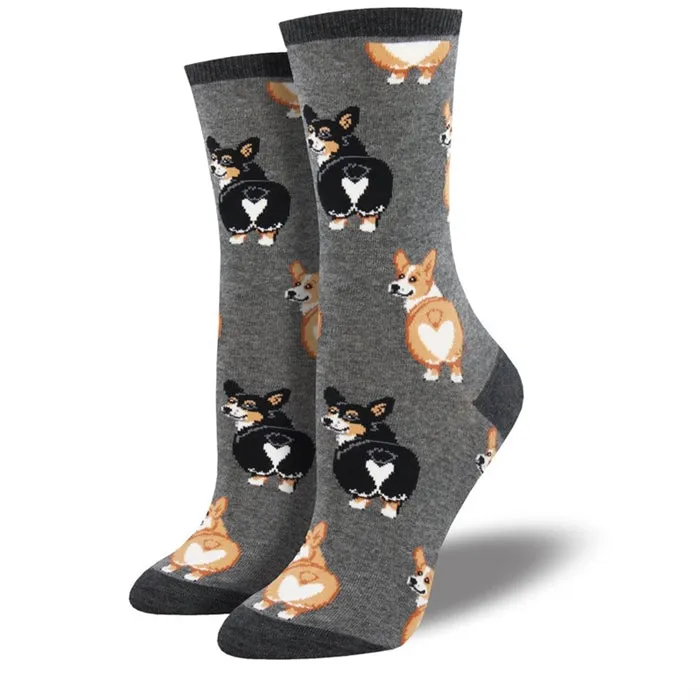 'Corgi Butt' Women's Printed Socks