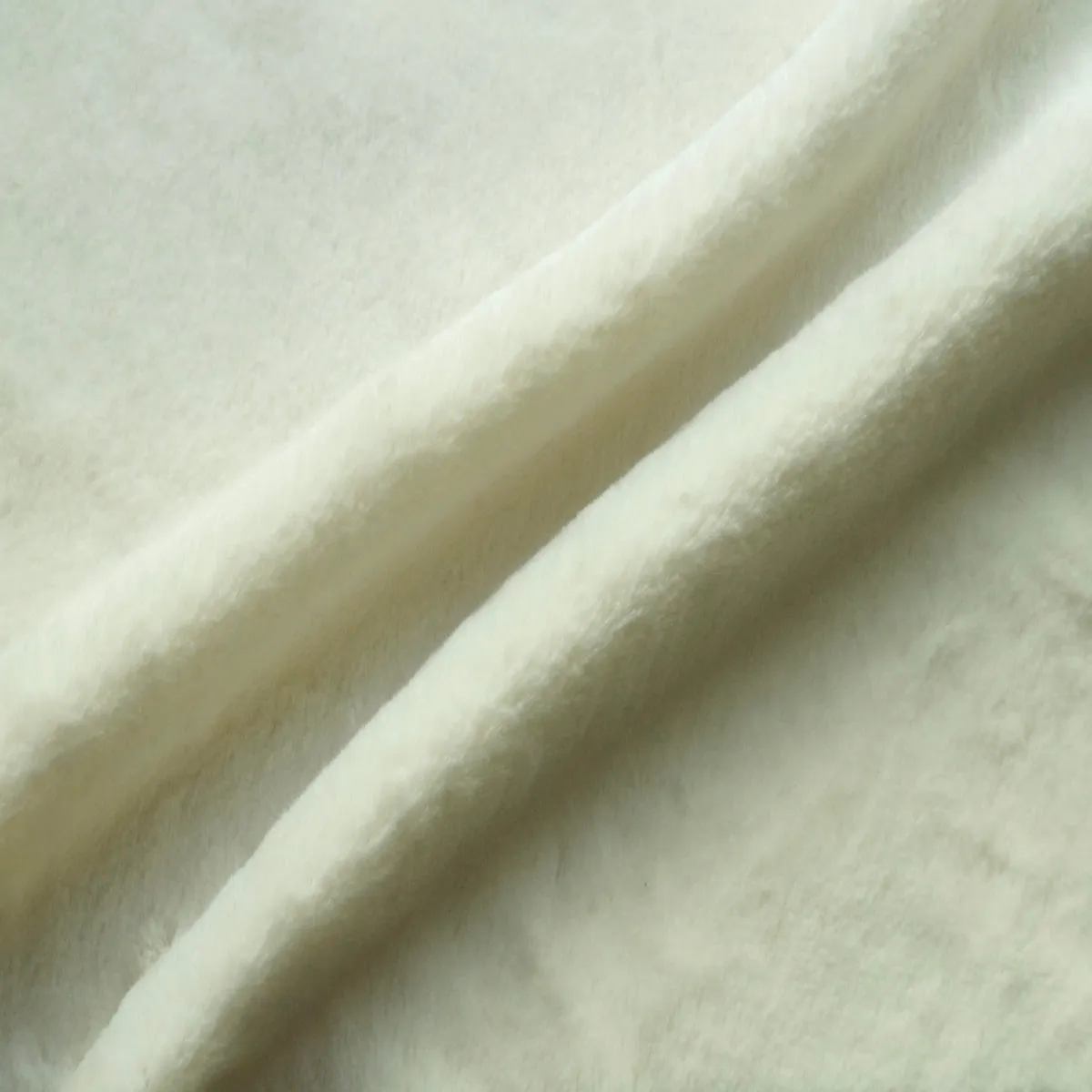 Cream Beige Rex Rabbit Minky Faux Fur Fabric