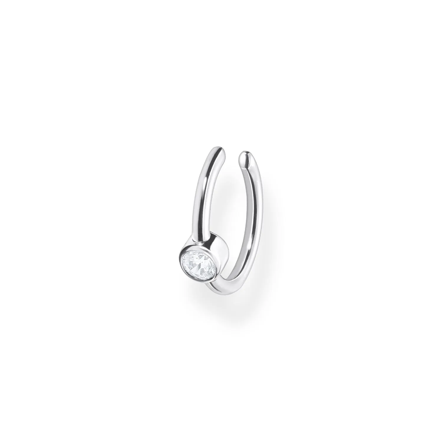 Ear Cuff White Stone (Single)