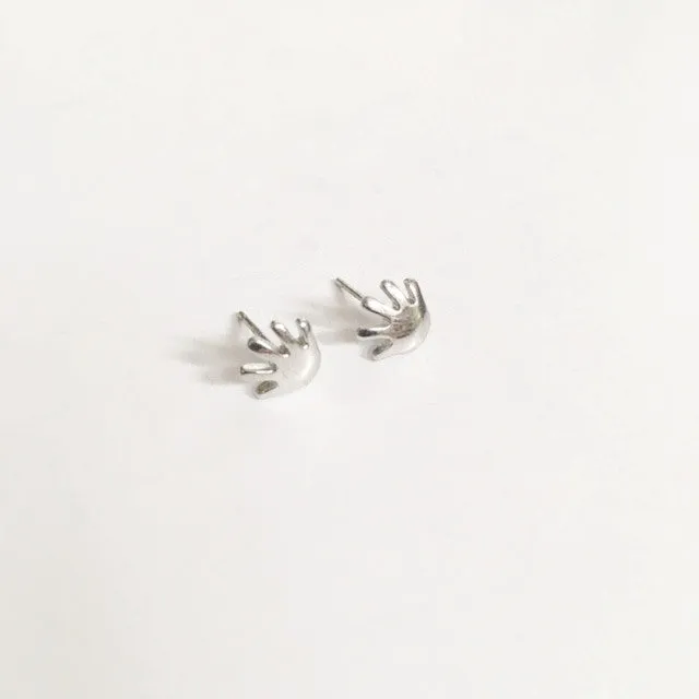 Earrings/hand shaped/hand therapy jewelry