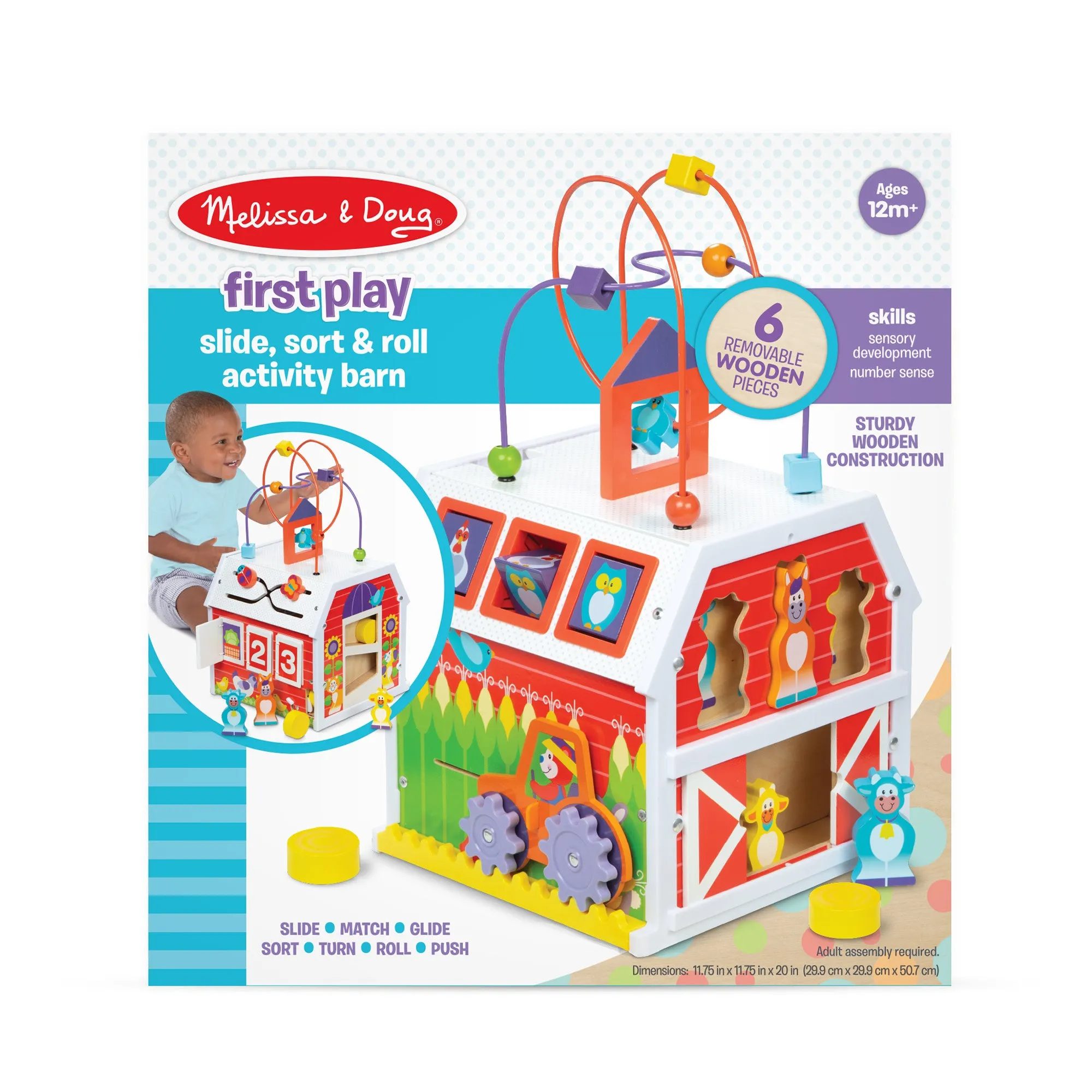 First Play Slide, Sort & Roll Activity Barn