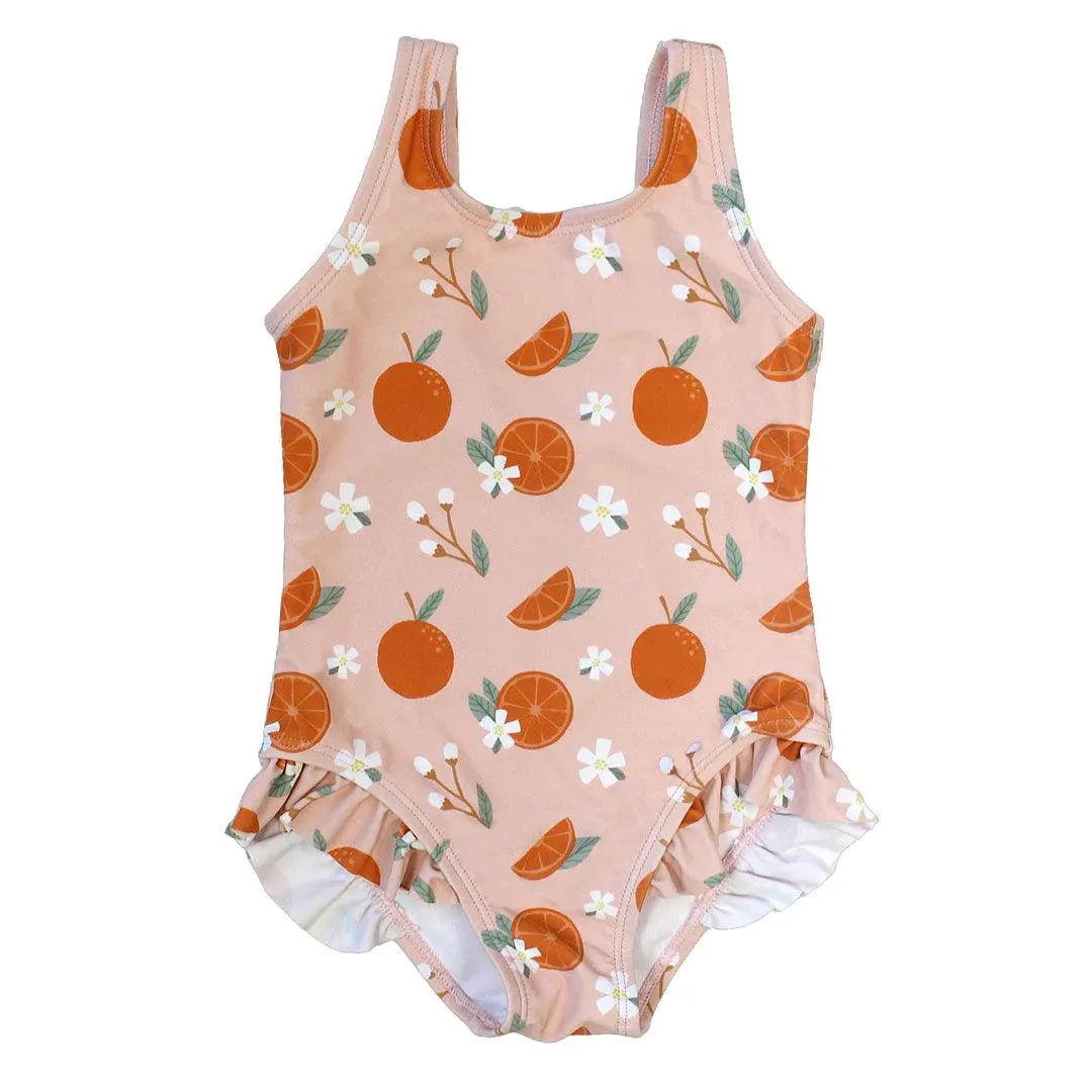 Freshly Squeezed Oranges Girls Swimsuit