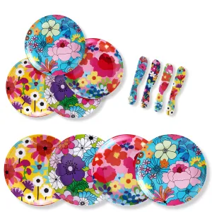 Garden Floral 12-Piece Dinnerware Set