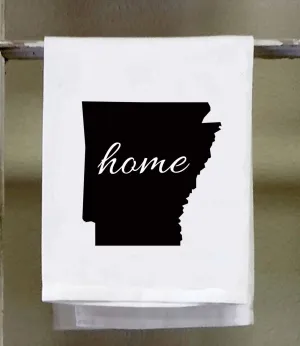 Home Arkansas State Kitchen Towel, Dish Towel, white decorative , choose color from color chart