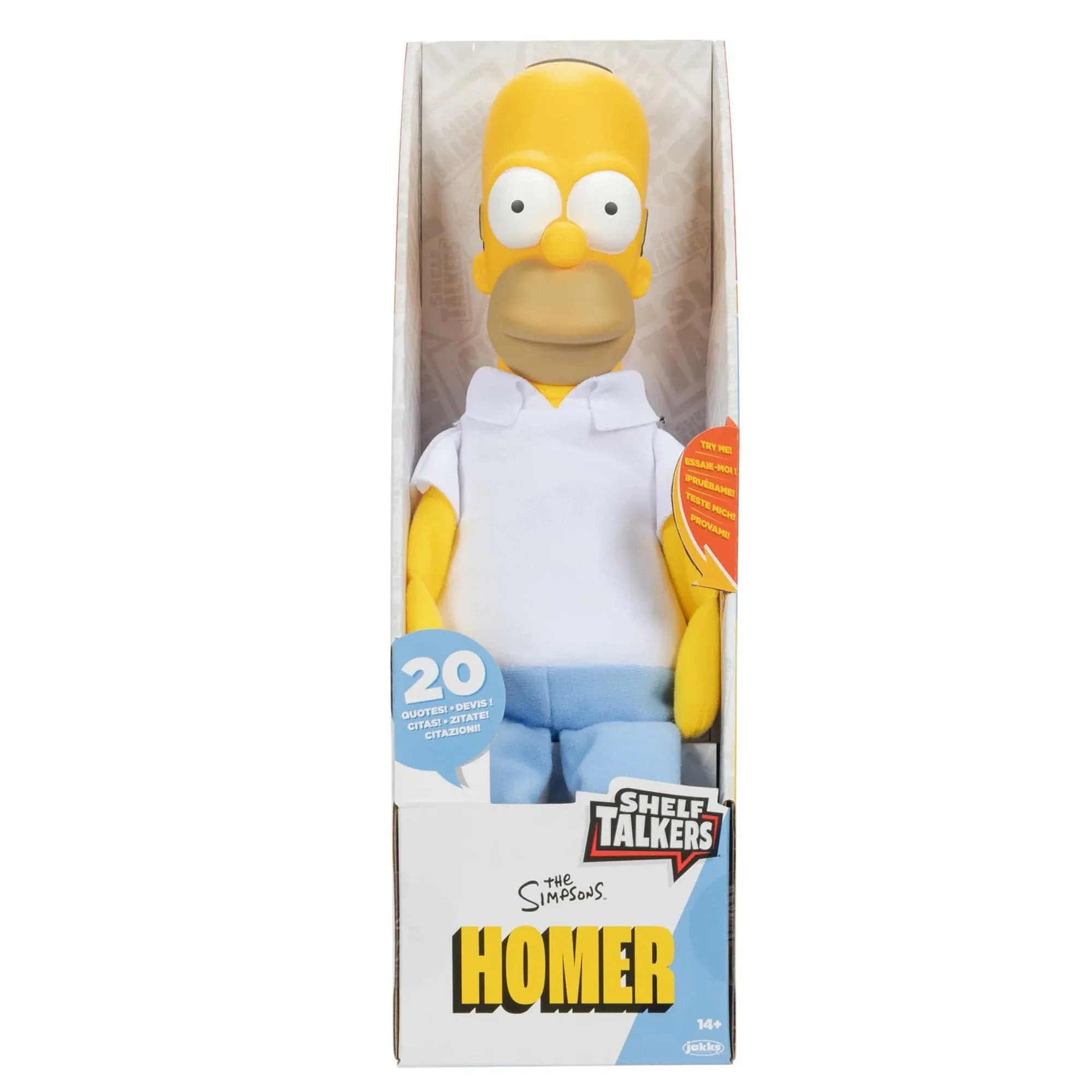 Homer Simpson - The Simpsons 12" Shelf Talkers Figure by Jakks Pacific