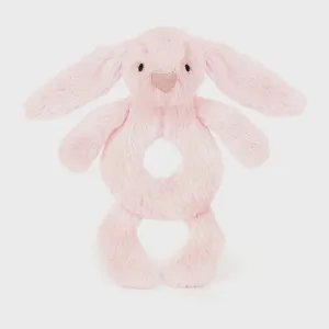 Jellycat Bashful Pink Bunny Ring Rattle