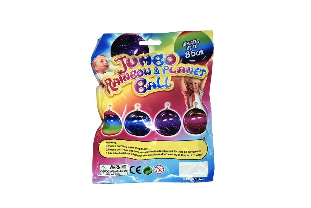 Jumbo Rainbow Balloon Ball 100mm