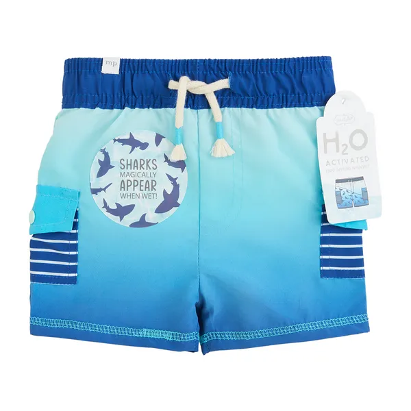 Mudpie Stars, Dino or Shark Color Changing Swim Trunks