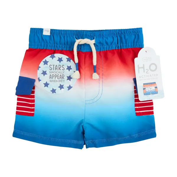 Mudpie Stars, Dino or Shark Color Changing Swim Trunks