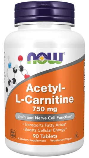 Now Acetyl-L-Carnitine 750 mg