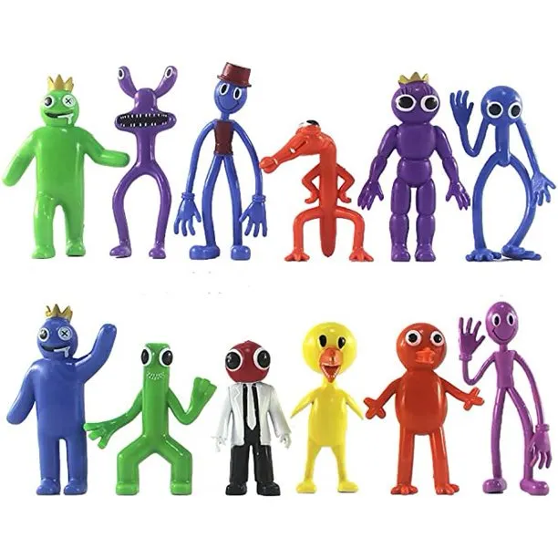 Rainbow Friends Action Figures Toys 12pcs