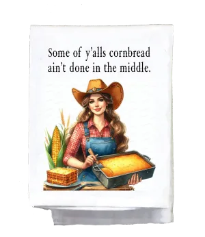 Sassy Country Girl, Dish Towel, Some of y'all's cornbread