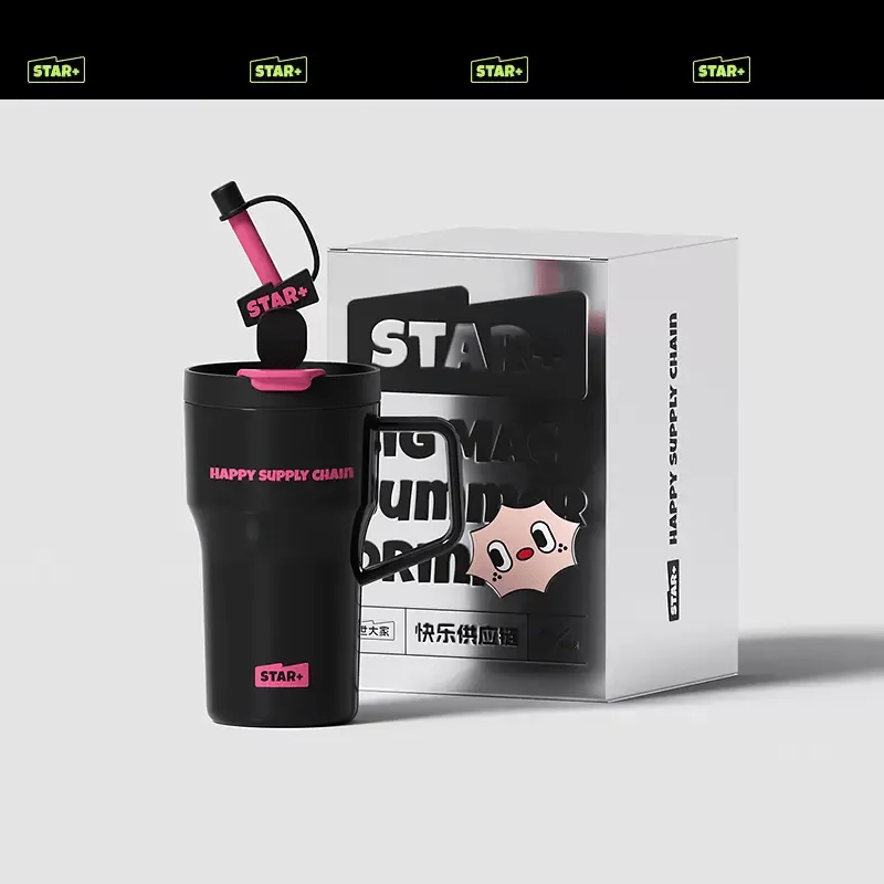 STAR  Dopamine Straw Cup Water Bottle 600/1200ml