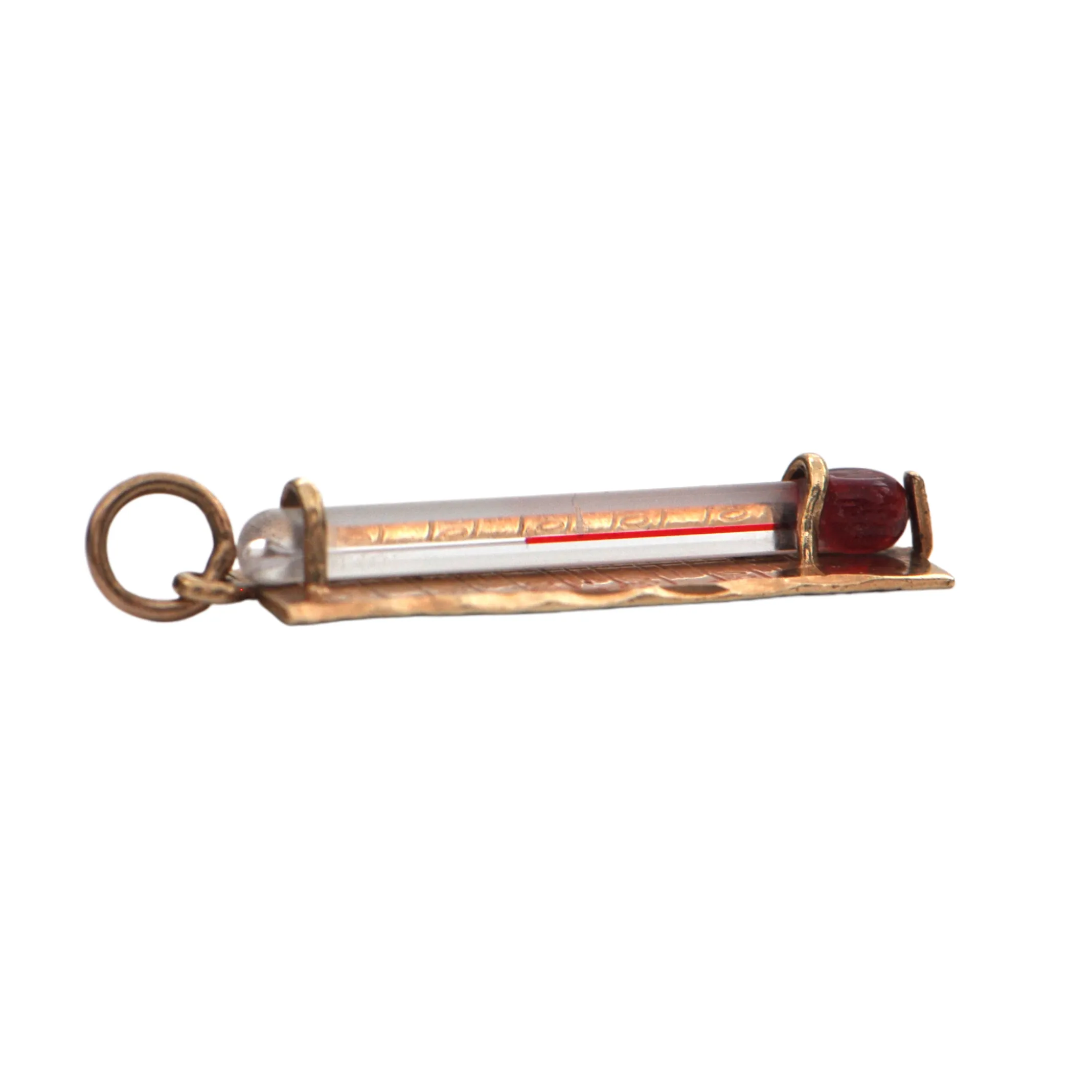 Vintage 10k Gold Thermometer Charm