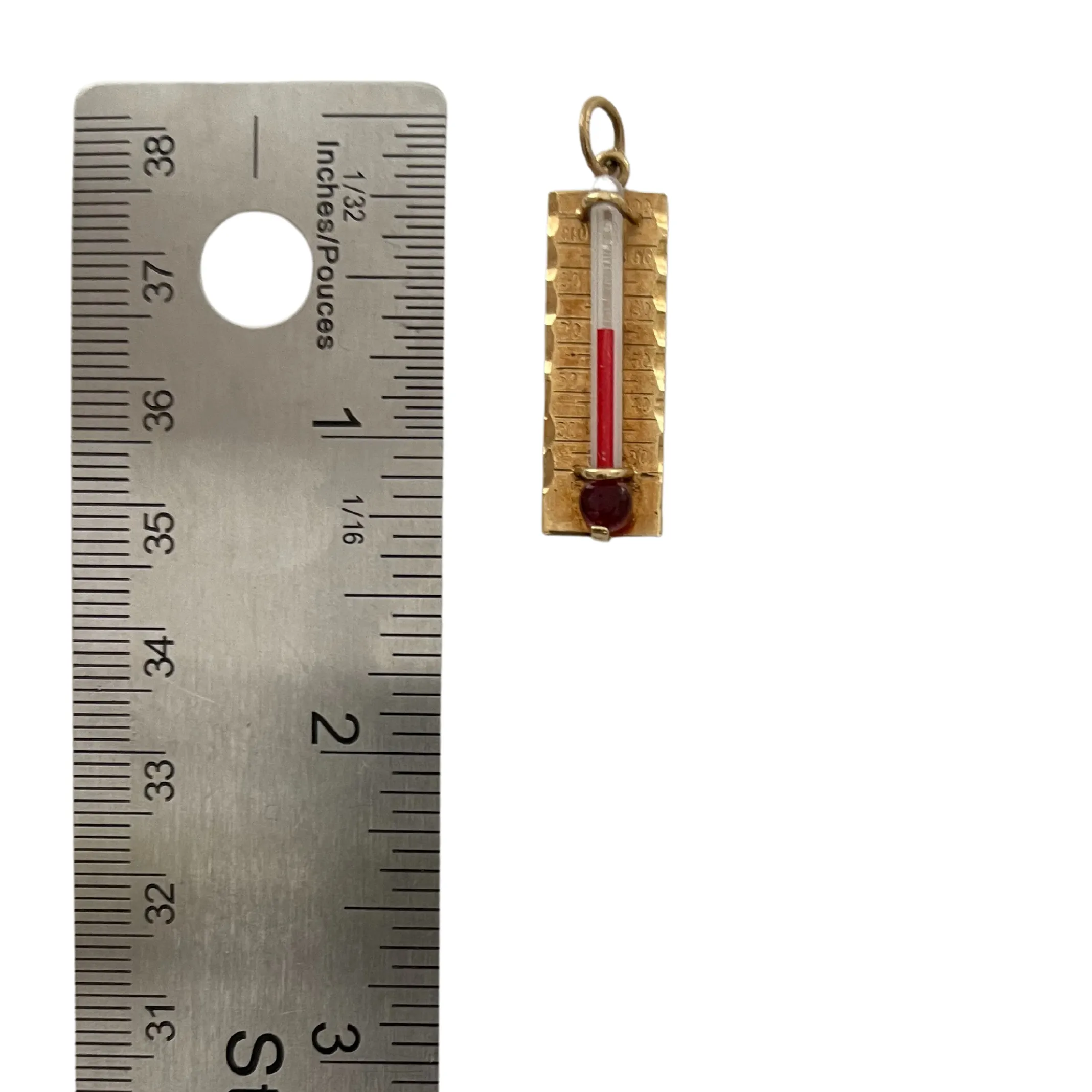 Vintage 10k Gold Thermometer Charm