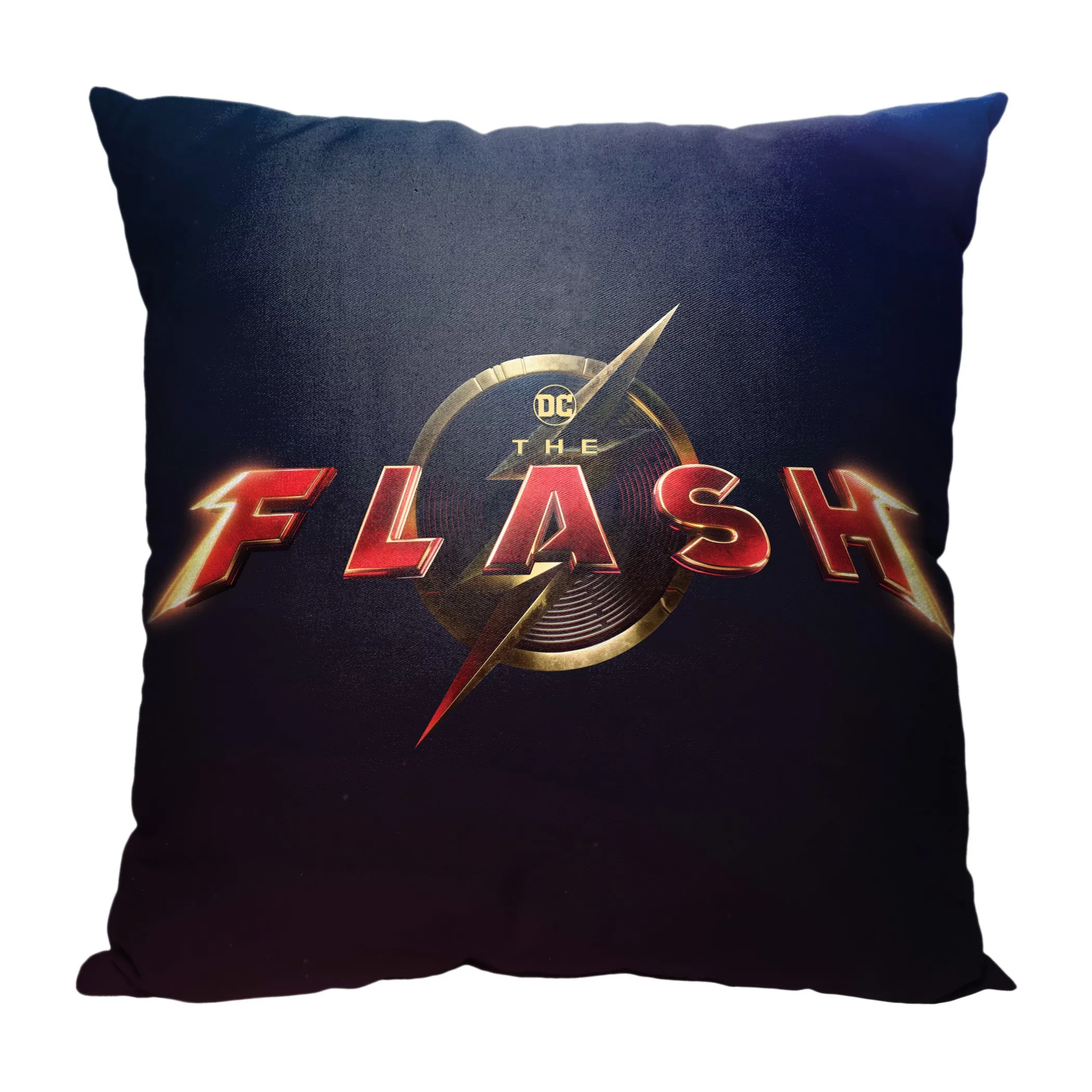 Warner Bros. The Flash Movie Title Throw Pillow 18x18 Inches