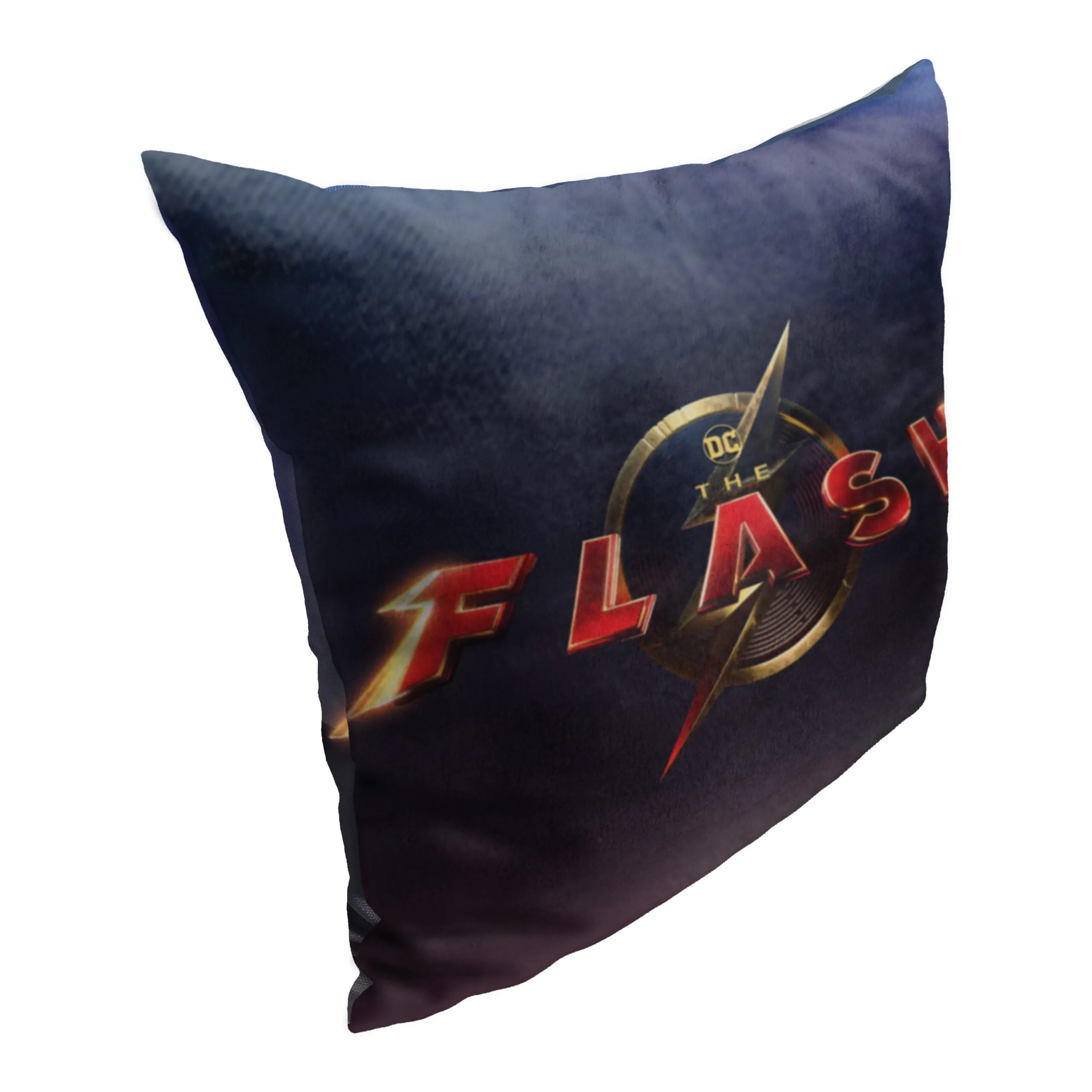 Warner Bros. The Flash Movie Title Throw Pillow 18x18 Inches